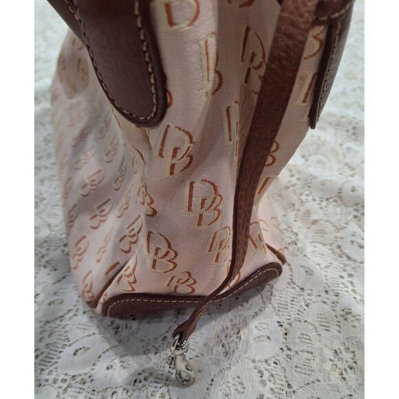 Dooney & Bourke Signature DB Double Handle Tote w/ Shoulder Strap-Pre-owned Good - Picture 9 of 10